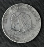 1877 S - Trade Dollar - Choice AU