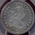 1796 Draped bust 25c FINE