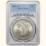 1882-CC Pcgs MS65 Morgan Dollar