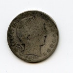 1914 S Barber Half Dollar About Good Details