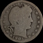 1905-P Barber Quarter