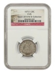 1875-S 20c NGC F15