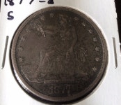 1877 s trade dollar xf