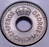 1941 FJ F0049 Fiji 1/2 Penny vintage DE PO-01