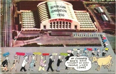 REPUBLICAN NATIONAL CONVENTION, SAN FRANCISCO postcard REPUBLICAN NATIONAL CONVENTION, SAN FRANCISCO postcard (1956) A0407