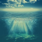 In the deep water, abstract ... | Stock image | Colourbox