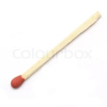 Red match isolated on white background | Stock image | Colourbox