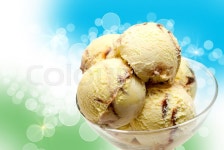 Close up of ice cream | Stock image | Colourbox