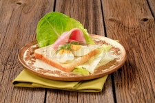 Light sandwich with ham boiled egg ... | Stock image | Colourbox