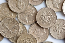 British pound coins | Stock image | Colourbox