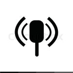 Microphone icon Illustration design | Stock vector | Colourbox