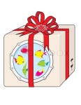 Reef small fishes in gift with  ... | Stock vector | Colourbox