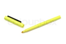 Highlighter isolated on white ... | Stock image | Colourbox