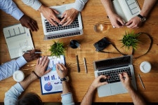 Financial managers analyzing new ... | Stock image | Colourbox