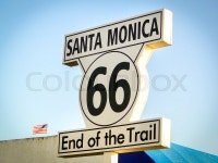 Santa Monica Route 66 End of the Trail ... | Stock image | Colourbox