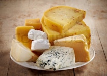 Cheese on white plate | Stock image | Colourbox