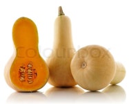 Butternut squash isolated on white ... | Stock image | Colourbox