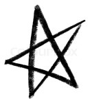 Pentacle sketch | Stock image | Colourbox