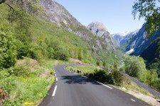 Mountain road descent | Stock image | Colourbox
