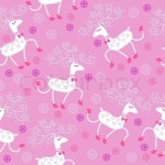 Seamless pattern with cute deers | Stock vector | Colourbox