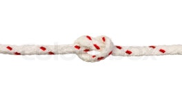 Rope knot isolated on a white ... | Stock image | Colourbox