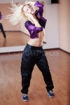 Teenage girl dancing hip-hop in gym ... | Stock image | Colourbox