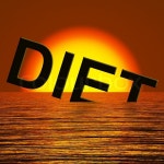 Diet Word Sinking Meaning Broken Diet | Stock image | Colourbox