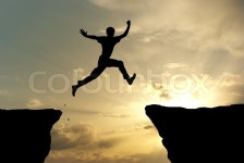 Man jump | Stock image | Colourbox