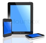 Tablet pc and smart phone -i pad and ... | Stock image | Colourbox