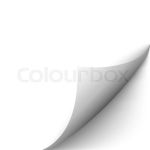 Curl page. Curly corner vector effect. ... | Stock vector | Colourbox