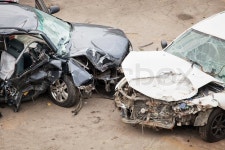 Crashed cars | Stock image | Colourbox