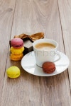 Coffee with macaroons | Stock image | Colourbox