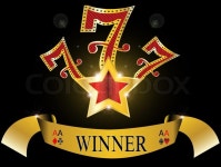Lucky seven 777 illustration | Stock image | Colourbox
