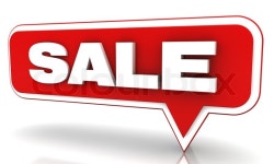 Red sale balloons | Stock image | Colourbox