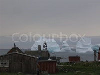 View of built structure against iceberg | Stock image | Colourbox