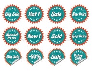 Set of stickers premium design. ... | Stock image | Colourbox