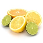 Citrus fruits isolated on white ... | Stock image | Colourbox