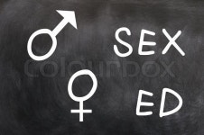 Sex education with gender symbols ... | Stock image | Colourbox