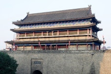 The famous ancient city wall of Xian, ... | Stock image | Colourbox