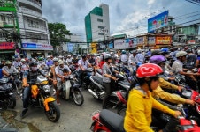 Saigon, Vietnam - June 15: Road Traffic ... | Stock image | Colourbox