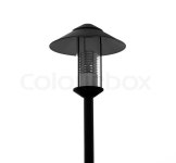 Light pole isolated on a white ... | Stock image | Colourbox
