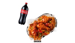 BHC 할인 - 레드킹 콤보 + 콜라1.25L - 와그 WAUG