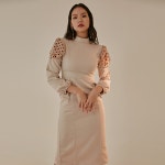 LATELY(레이틀리) [레이틀리] [쥴리앤칼라] 칼라원피스 5 터틀프릴-베이지