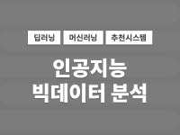 AI 딥러닝 빅데이터 머신러닝 인공지능 데이터분석 - 크몽
