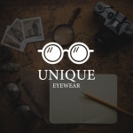 [안경 로고] UNIQUE, 로고 디자인 포트폴리오 - 크몽