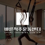 근골격계 질환 운동전문 바른척추운동센터 로고 디자인, 로고 디자인 포트폴리오 - 크몽