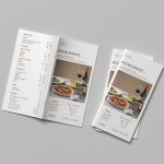 호텔 룸서비스 메뉴판 디자인, 메뉴판 포트폴리오 - 크몽