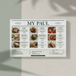 브런치 카페 메뉴판 디자인, 메뉴판 포트폴리오 - 크몽