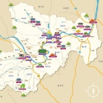 의령관광지도, 일러스트 포트폴리오 - 크몽