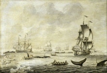 												A Fleet of Whalers | Art UK									